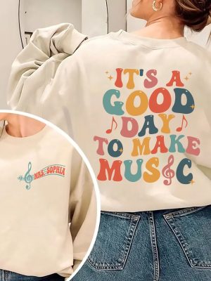 Its A Good Day To Make Music Shirt Custom Music Teacher Shirt Music Teacher Gift Teacher Gifts Music Class Shirt Chorus Teacher Shirt Unique revetee 2