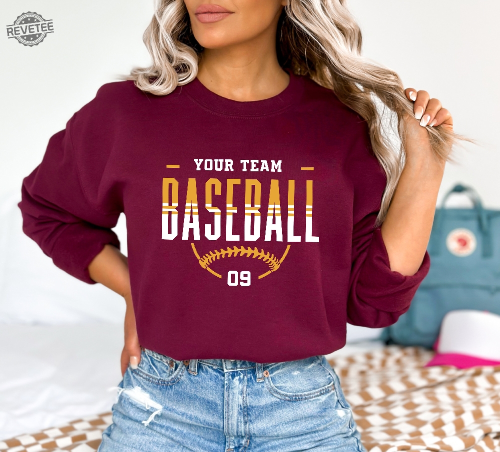 Custom Baseball Hoodie Personalized Baseball Sweatshirt Baseball Team Name Hoodie Baseball Sweatshirt Game Day Hoodie Baseball Hoodie Unique