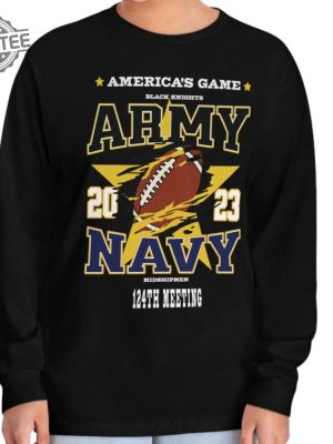 Army Navy Game Unisex Long Sleeve Shirt Army Vs Navy Football Americas Game Military Shirt Army Shirt Navy Army Navy 2023 Gift Veteran Unique revetee 3