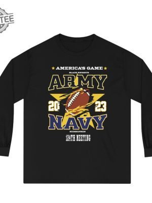 Army Navy Game Unisex Long Sleeve Shirt Army Vs Navy Football Americas Game Military Shirt Army Shirt Navy Army Navy 2023 Gift Veteran Unique revetee 4