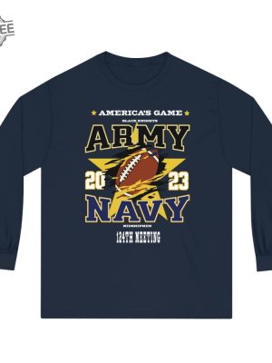 Army Navy Game Unisex Long Sleeve Shirt Army Vs Navy Football Americas Game Military Shirt Army Shirt Navy Army Navy 2023 Gift Veteran Unique revetee 5