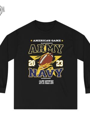 Army Navy Game Unisex Long Sleeve Shirt Army Vs Navy Football Americas Game Military Shirt Army Shirt Navy Army Navy 2023 Gift Veteran Unique revetee 6