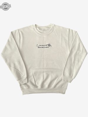 Moon Saturn Embroidered Sweatshirt Unique revetee 2