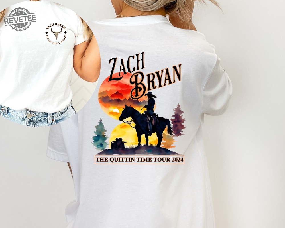 Zach Bryan The Quittin Time Tour 2024 Shirt Zach Bryan Merch Zach Bryan Fan Shirt The Quittin Time Tour Shirt Zach Bryan Shirt Unique