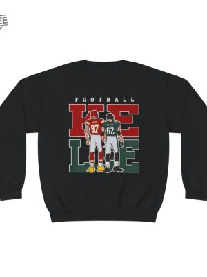 Unisex Jason Kelce Travis Kelce Sweatshirt American Football Shirt Football Fan Gift Shirt Crewneck Sweatshirt Unique revetee 3