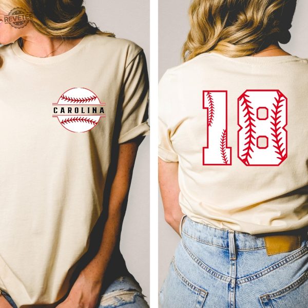 Name And Numbered Baseball T Shirt Custom Baseball Tee Game Day Shirt For Her Or Him Tis The Season Baseball Gift Fathers Day Gift Unique revetee 1