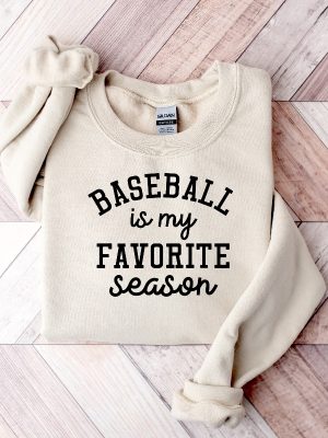 Baseball Is My Favorite Season Sweatshirt Sport Mom Sweatshirt Baseball Lover Sweater Sports Mama Hoodie Gift For Baseball Mom Baseball Gift Unique revetee 4