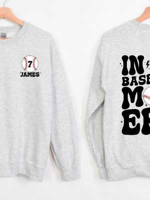 Custom Baseball Mom Sweatshirt In My Baseball Mom Era Shirt Game Day Sweater Sport Mom Shirt Baseball Lover Shirt Baseball Mom Crewneck Unique revetee 3