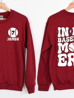 Custom Baseball Mom Sweatshirt In My Baseball Mom Era Shirt Game Day Sweater Sport Mom Shirt Baseball Lover Shirt Baseball Mom Crewneck Unique revetee 4