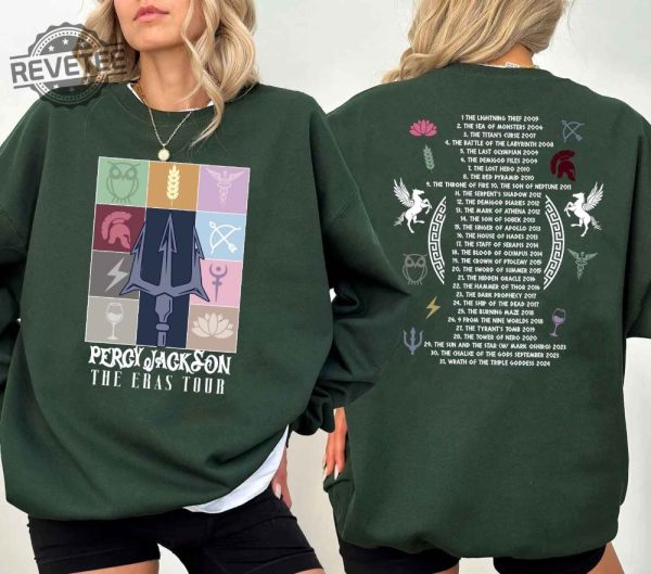 Percy Jackson And The Olympians Eras Tour Sweatshirt Greek Mythology Shirt Rick Riordan Bookish Shirts Book Lover Gifts Unique revetee 2