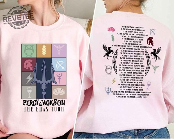 Percy Jackson And The Olympians Eras Tour Sweatshirt Greek Mythology Shirt Rick Riordan Bookish Shirts Book Lover Gifts Unique revetee 3