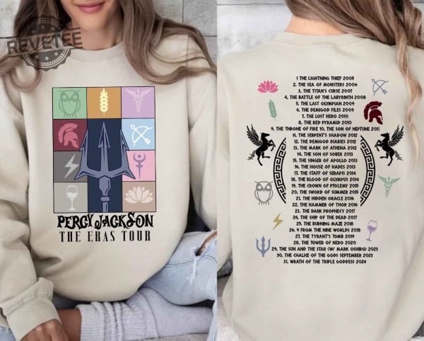 Percy Jackson And The Olympians Eras Tour Sweatshirt Greek Mythology Shirt Rick Riordan Bookish Shirts Book Lover Gifts Unique revetee 4