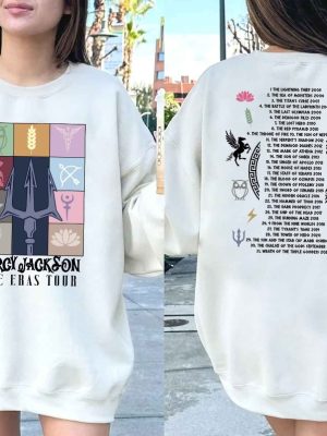 Percy Jackson And The Olympians Eras Tour Sweatshirt Greek Mythology Shirt Rick Riordan Bookish Shirts Book Lover Gifts Unique revetee 7