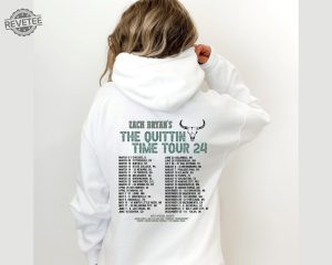 Zach Bryan The Quittin Time Tour 2024 Sweatshirt Country Music Singer Zach Bryan Merch Zach Bryan Fan Shirt The Quittin Time Tour Hoodie Unique revetee 1 1