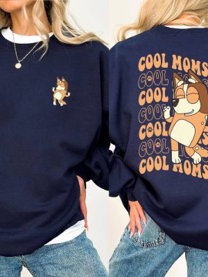 Vintage Cool Mom Bluey Shirt Bluey Mom Shirt Retro Chilli Heeler Shirt Chilli Heeler Shirt Bluey Family Sweater Bluey Mum Shirt Unique revetee 4