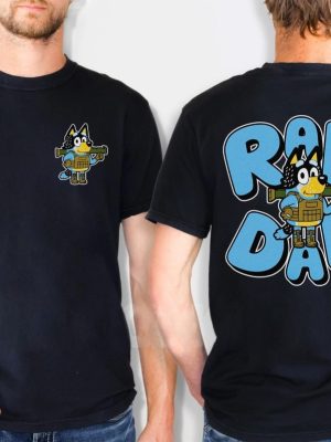 Retro Rad Dad Bluey Shirt Retro Bandit Heeler Shirt Fathers Day T Shirt Dad Bluey Shirt Dad Shirt Bluey Kids Tee Bluey Family Shirt Unique revetee 2