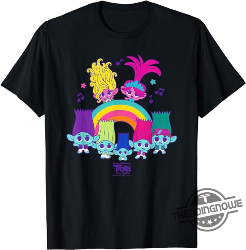 Brozone Shirt Dreamworks Trolls Band Together Brozone Poppy Viva Rainbow Shirt