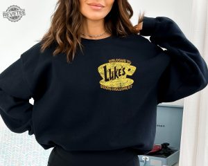 Lukes Diner Stars Hollow Sweatshirt And Hoodie Retro Text Lukes Diner Sweatshirt Vintage Style Stars Hollow Hoodie Gift Unique revetee 4