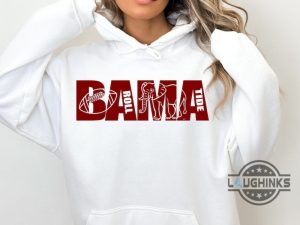 alabama sweatshirt tshirt hoodie mens womens kids bama sports football shirts the university of alabama crimson tide tee roll tide design laughinks 3