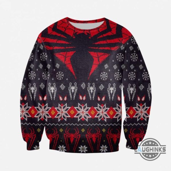 spider man ugly christmas sweater all over printed ugly marvel spiderman xmas 3d shirts hoodies sweatshirts and shorts superhero gift laughinks 2