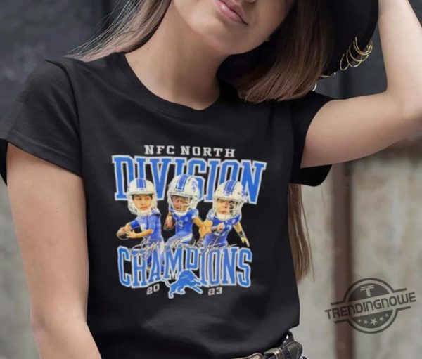 Detroit Lions Nfc North Champions Shirt Detroit Lions Nfc North Division Champions 2023 Signatures Shirt Nfc North Champions Shirt trendingnowe 3