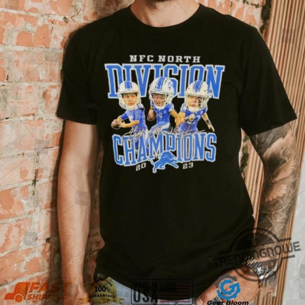 Detroit Lions Nfc North Champions Shirt Detroit Lions Nfc North Division Champions 2023 Signatures Shirt Nfc North Champions Shirt trendingnowe 4