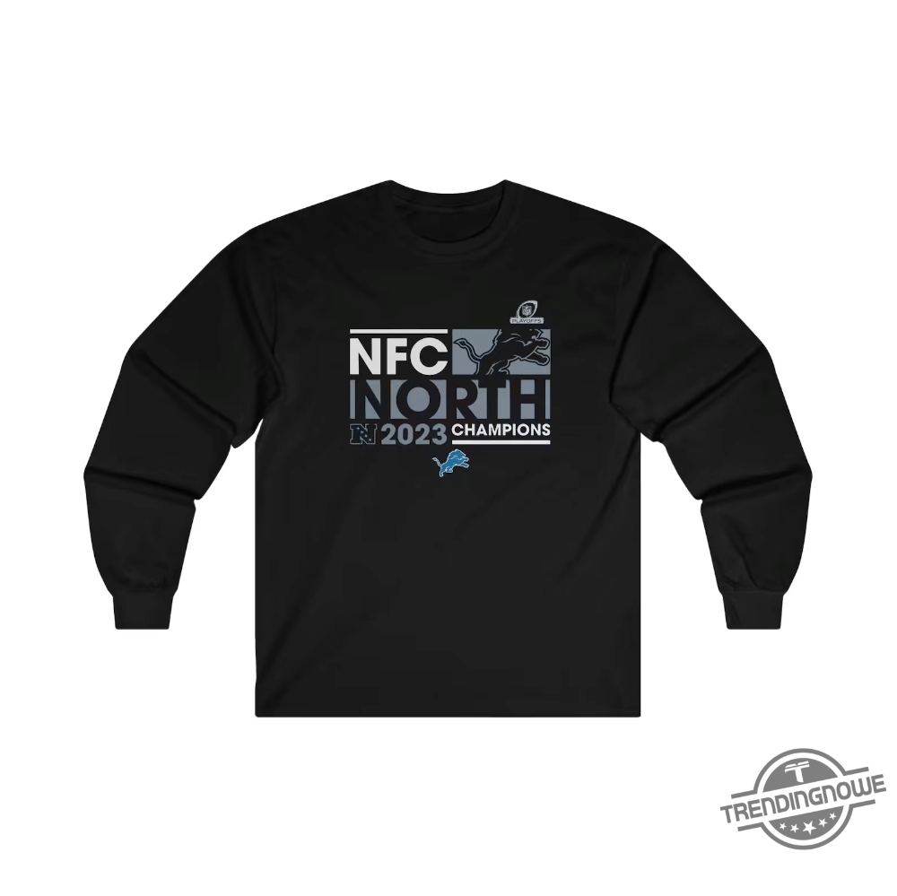 Detroit Lions Nfc North Champions Shirt Detroit Lions 2023 Nfc North Division Champions T Shirt Nfc North Champions Shirt