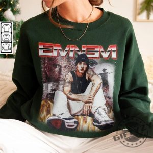 Eminem Slim Shady 90S Rap Shirt Bootleg Rapper Tshirt The Marshall Mathers Lp Album Vintage Y2k Sweatshirt Retro Unisex Hoodie Trendy Shirt giftyzy 4