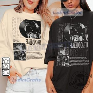 Playboi Carti Music Rap Shirt Dye Lit Album Tshirt Antagonist Tour 90S Vintage Sweatshirt Trendy Hoodie Playboi Carti Fan Merch giftyzy 3