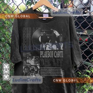 Playboi Carti Music Rap Shirt Dye Lit Album Tshirt Antagonist Tour 90S Vintage Sweatshirt Trendy Hoodie Playboi Carti Fan Merch giftyzy 4