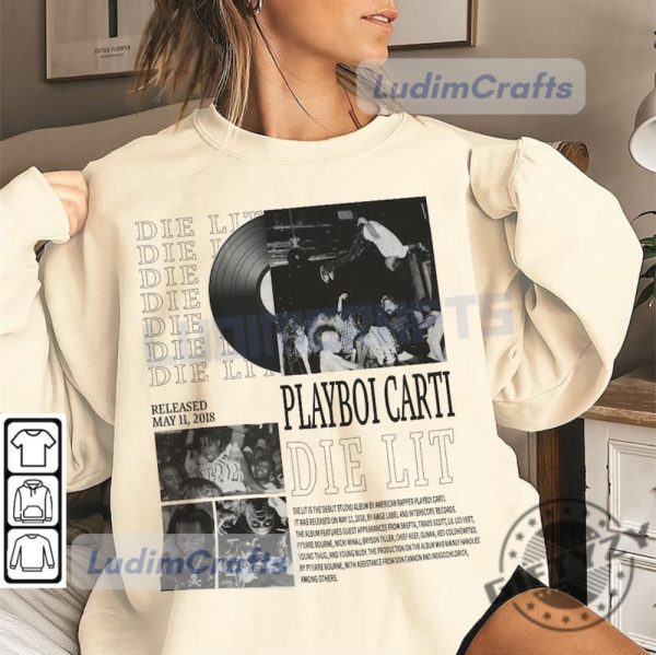 Playboi Carti Music Rap Shirt Dye Lit Album Tshirt Antagonist Tour 90S Vintage Sweatshirt Trendy Hoodie Playboi Carti Fan Merch giftyzy 6