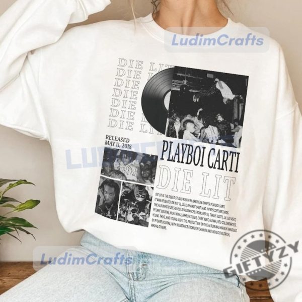 Playboi Carti Music Rap Shirt Dye Lit Album Tshirt Antagonist Tour 90S Vintage Sweatshirt Trendy Hoodie Playboi Carti Fan Merch giftyzy 7