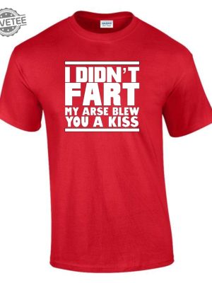 I Didnt Fart My Arse Blew Kiss T Shirt Funny Rude Ladys Mens T Shirt Unique revetee 4