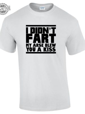 I Didnt Fart My Arse Blew Kiss T Shirt Funny Rude Ladys Mens T Shirt Unique revetee 5