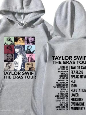 2 Sided Eras Tour Hoodie Trendy Hoodie Unisex Hoodie Oversized Hoodie Womens Sweater Gift For Swifties Unique revetee 2