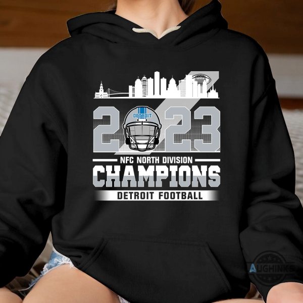 lions division champs shirt sweatshirt hoodie 2023 mens womens detroit lions american football nfc north champions tshirt conquered the north champs fan gift laughinks 1