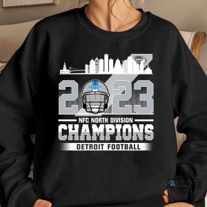 lions division champs shirt sweatshirt hoodie 2023 mens womens detroit lions american football nfc north champions tshirt conquered the north champs fan gift laughinks 3