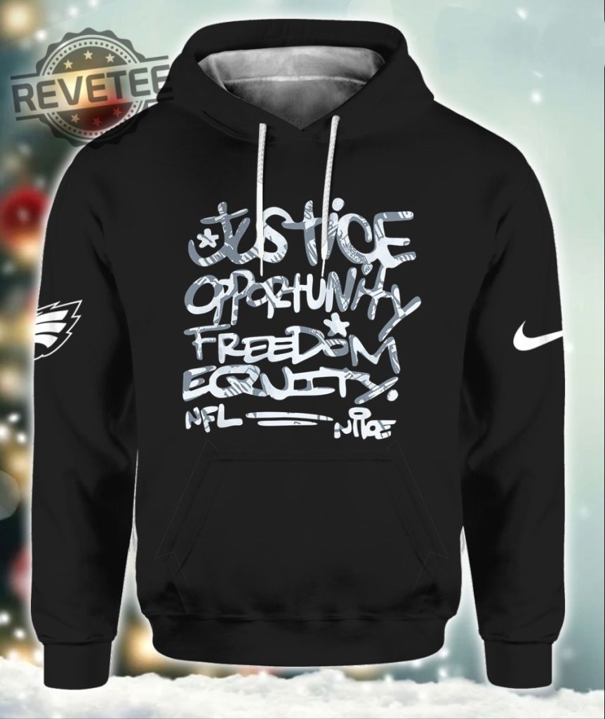 Eagles Justice Opportunity Equity Freedom Hoodie Nfl Philadelphia Eagles Justice Opportunity Equity Freedom Hoodie Unique revetee 1