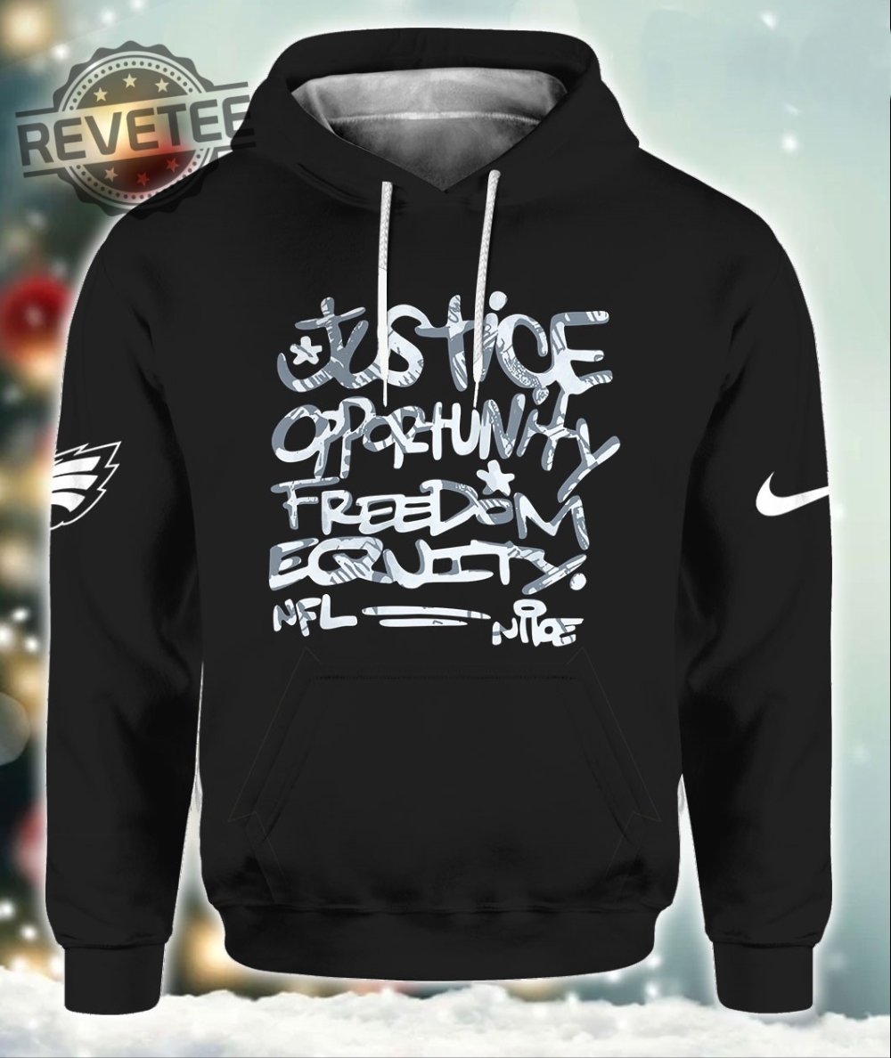 Eagles Justice Opportunity Equity Freedom Hoodie Nfl Philadelphia Eagles Justice Opportunity Equity Freedom Hoodie Unique