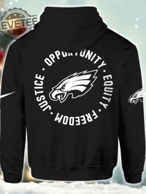 Eagles Justice Opportunity Equity Freedom Hoodie Nfl Philadelphia Eagles Justice Opportunity Equity Freedom Hoodie Unique revetee 2