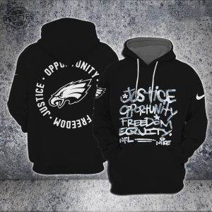 Eagles Justice Opportunity Equity Freedom Hoodie Nfl Philadelphia Eagles Justice Opportunity Equity Freedom Hoodie Unique revetee 3