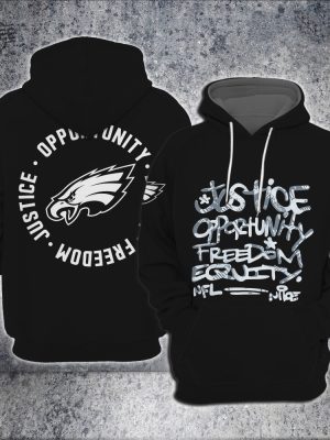 Eagles Justice Opportunity Equity Freedom Hoodie Nfl Philadelphia Eagles Justice Opportunity Equity Freedom Hoodie Unique revetee 3