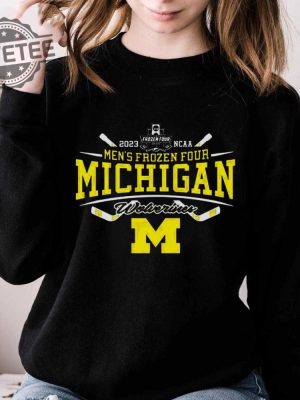 Mens Frozen Four Michigan Wolverines M Shirt Mens Frozen Four Michigan Wolverines M Hoodie Sweatshirt Unique revetee 3