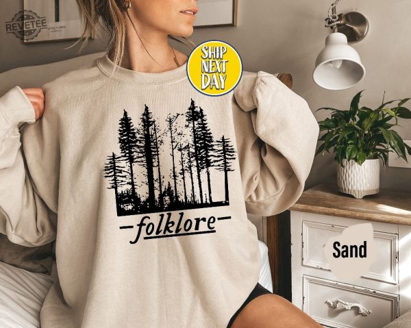 Folklore Sweatshirt Folklore Sweater Folklore Hoodie Folklore Shirt Folklore Sweat Women Clothing Women Outfit Gift For Her Unique revetee 3