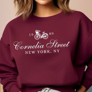 Cornelia Street Sweatshirt New York Sweatshirt Bike Floral Sweatshirt Album Sweatshirt Unique revetee 2