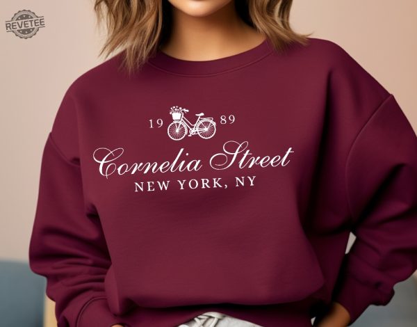 Cornelia Street Sweatshirt New York Sweatshirt Bike Floral Sweatshirt Album Sweatshirt Unique revetee 2