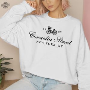 Cornelia Street Sweatshirt New York Sweatshirt Bike Floral Sweatshirt Album Sweatshirt Unique revetee 3