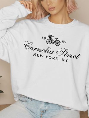 Cornelia Street Sweatshirt New York Sweatshirt Bike Floral Sweatshirt Album Sweatshirt Unique revetee 3