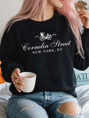 Cornelia Street Sweatshirt New York Sweatshirt Bike Floral Sweatshirt Album Sweatshirt Unique revetee 5