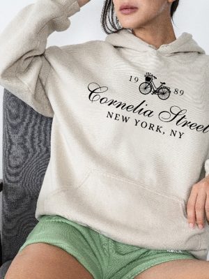 Cornelia Street Sweatshirt New York Sweatshirt Bike Floral Sweatshirt Album Sweatshirt Unique revetee 6